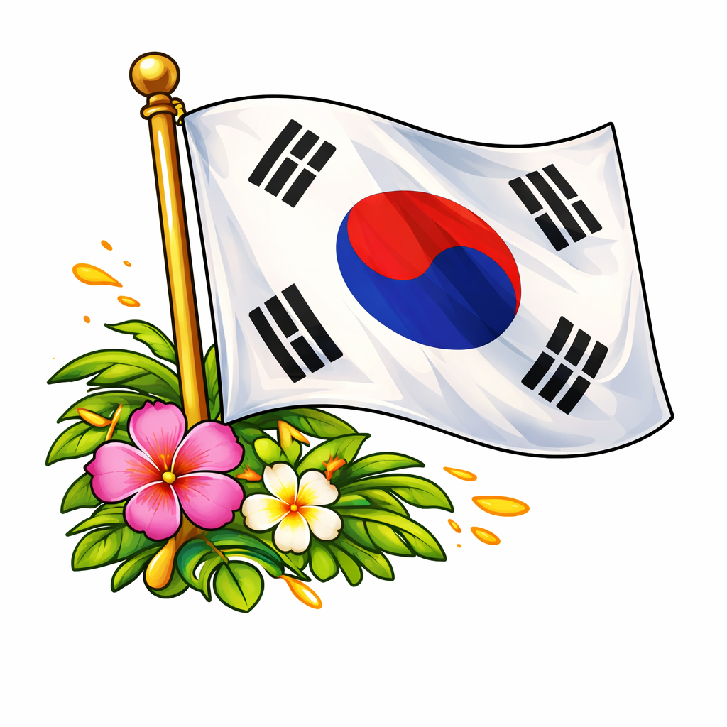 Sydkorea flagga