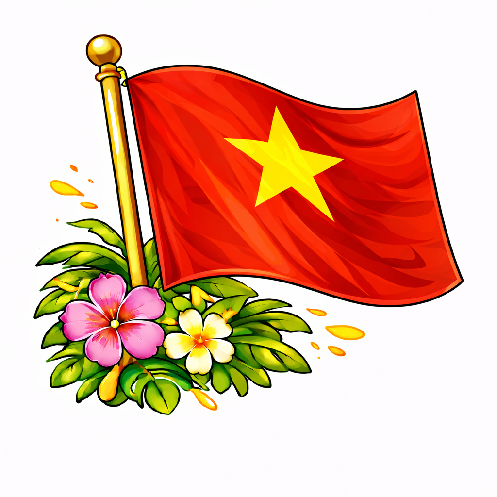 Vietnam flagga