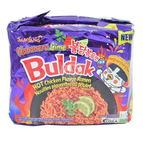 Samyang Snabbnudlar Habanero Lime 8x(135g
