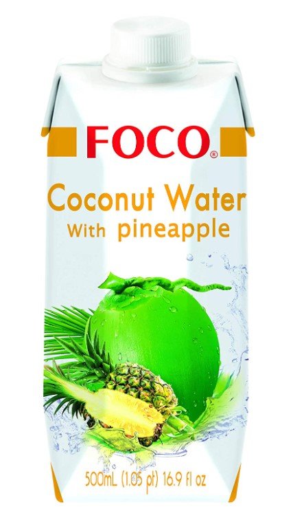 Foco Kokosvatten 100% Ananas (500ml