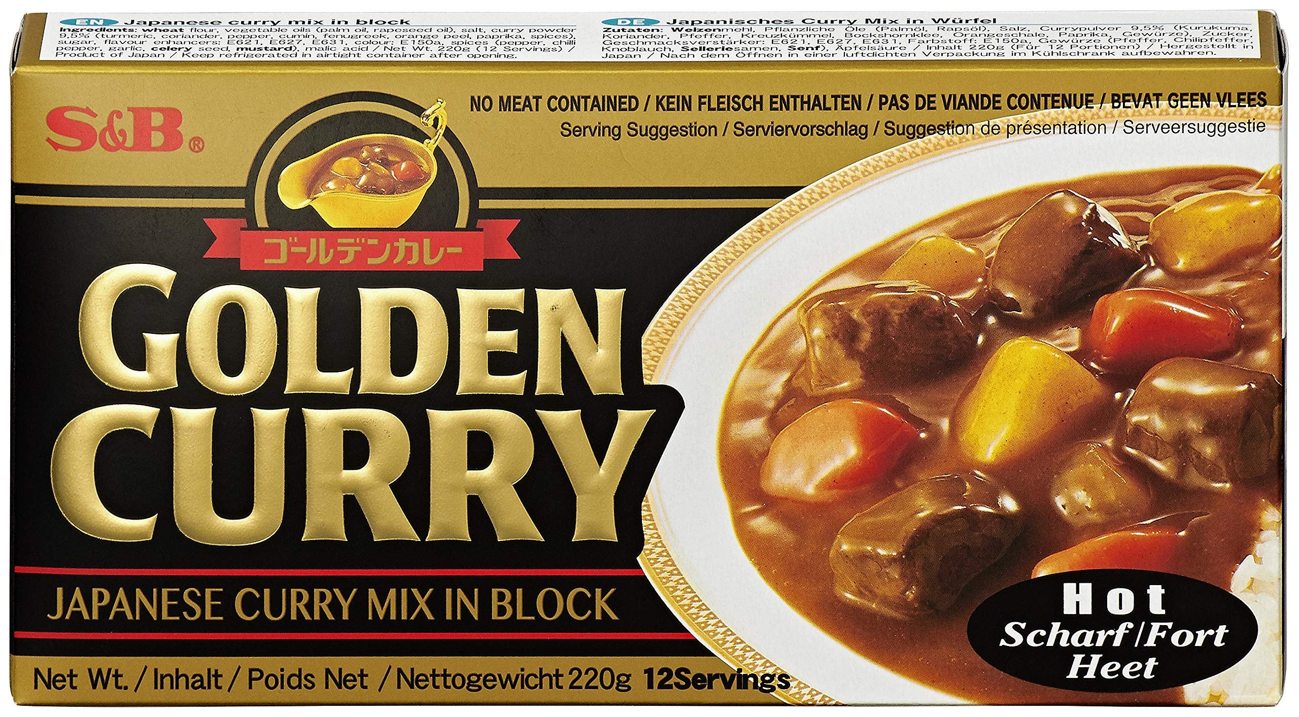 JP Currymix Golden Med-Hot 220g