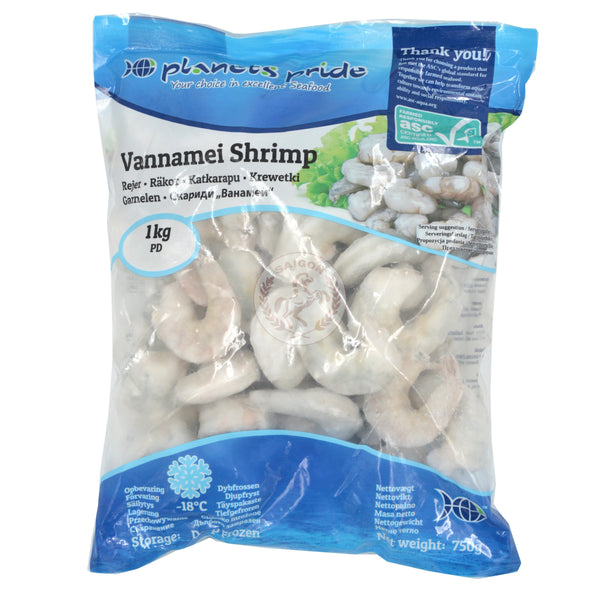 Räkor utan skal 13-15 Vannamei IQF Frysta10x1kg