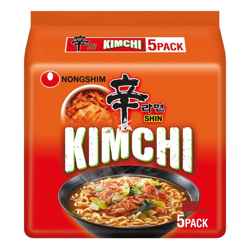 Nongshim Snabbnudlar Kimchi (5-packx120g