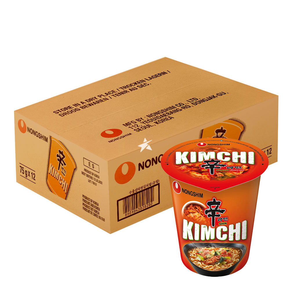 Nongshim Snabbnudlar Kimchi CUP 75g