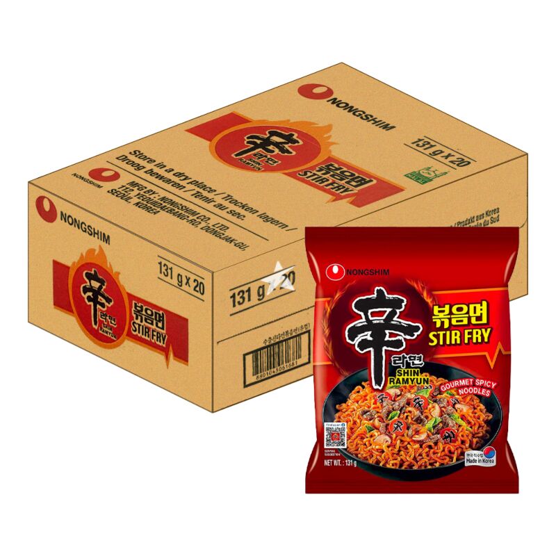 Nongshim Snabbnudlar Shin Ramyum Stir-Fry 131g