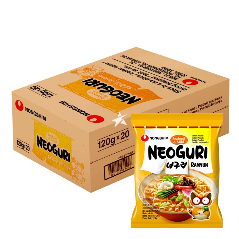 Nongshim Snabbnudlar Neo Guri (Sea&Mild) 120g