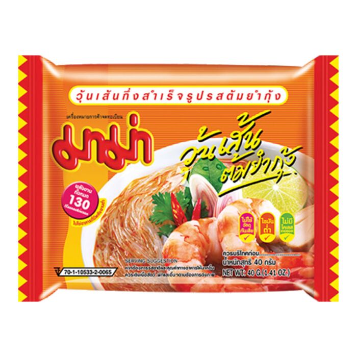Mama Snabbnudlar TomYum Räk Bean vermicelli 40g