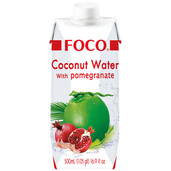 Foco Kokosvatten 100% Granatäpple 500ml