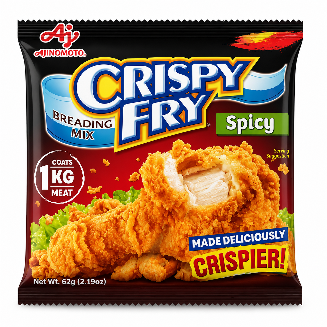 Ajinomoto Crispy Fry Spicy 62 g