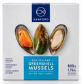 Sanford Gröna Musslor 1/2 skal 800 g Nya Zeeland