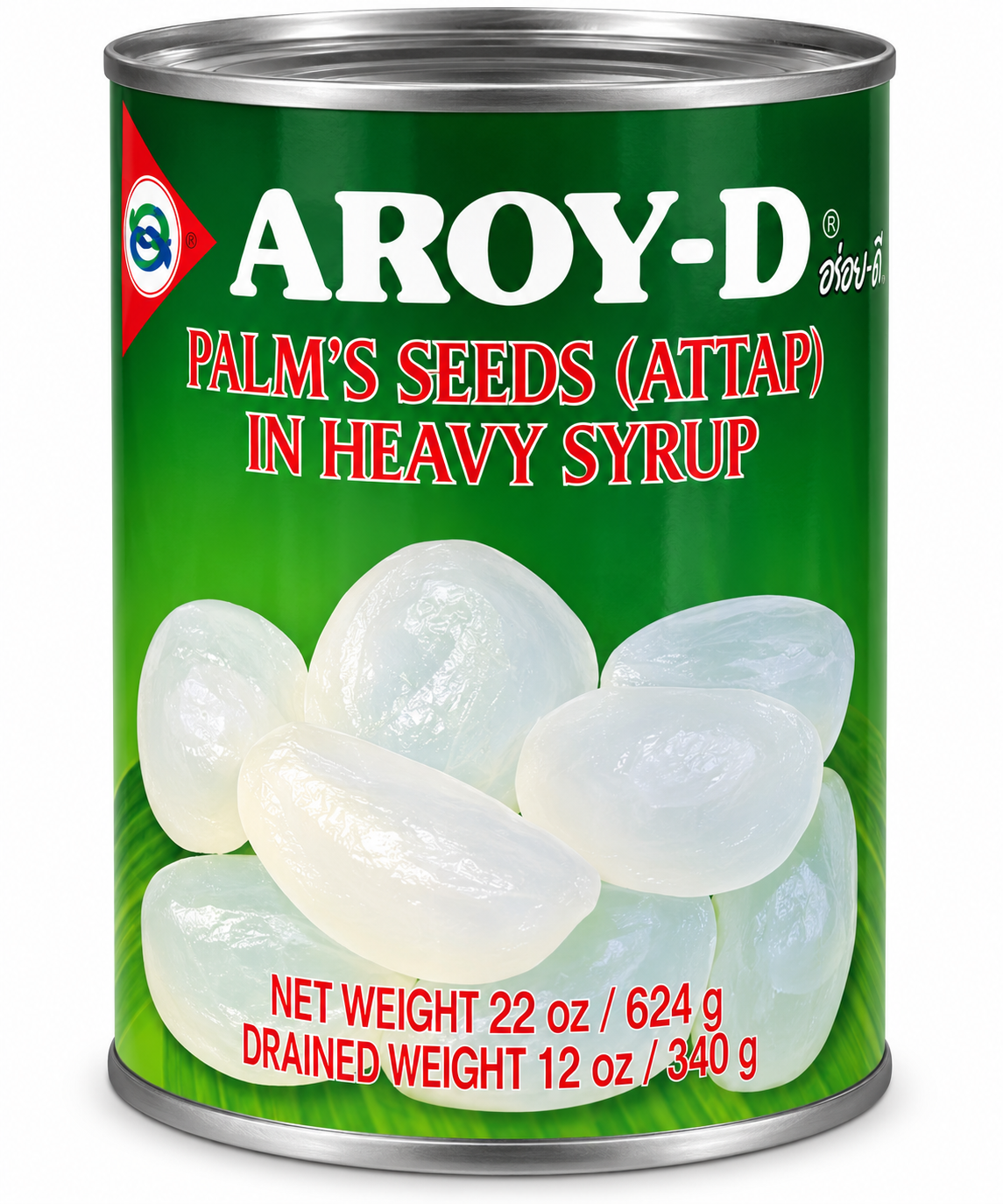 Aroy-D Palm Seeds - Attap Frukt i sockerlag 625 g