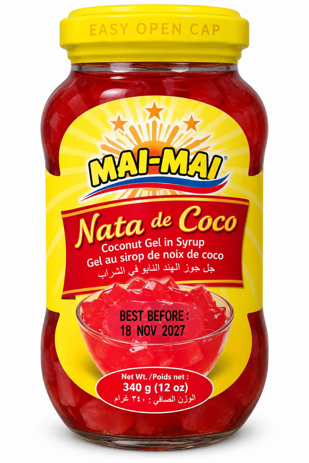 Mai Mai Nata de Coco (Röd) 340 g