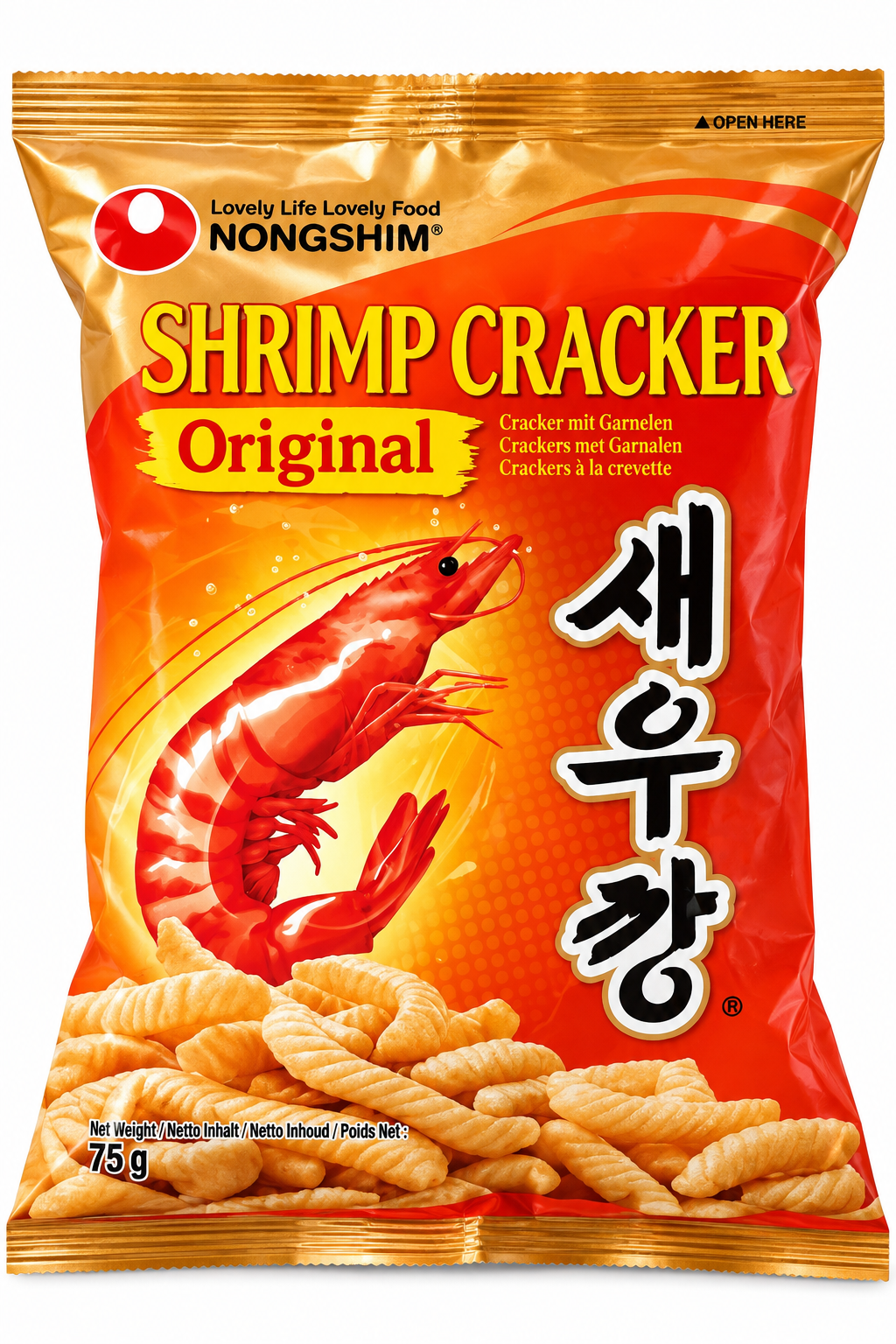Nongshim Shrimp Cracker Snacks (Regular) 75 g