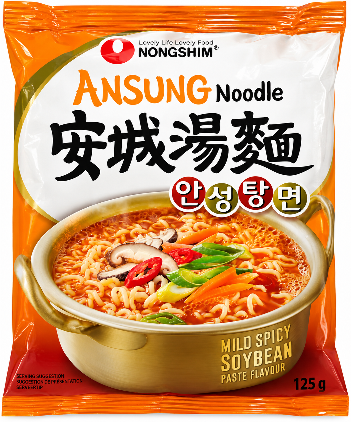 Nongshim Snabbnudlar Ansungtangmyun Nudlar 125 g