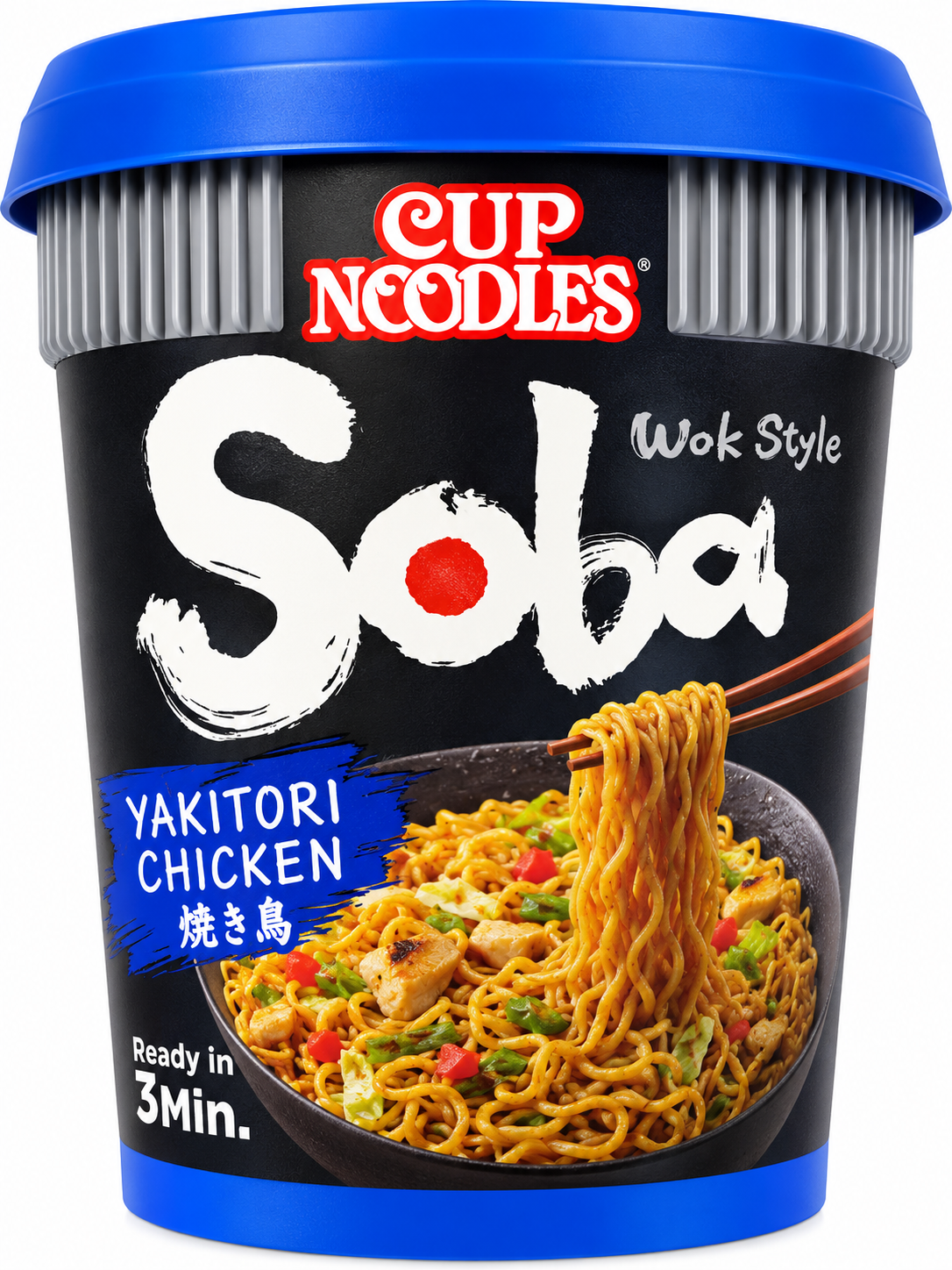 Nissin Snabbnudlar Soba Yakitori CUP 89 g