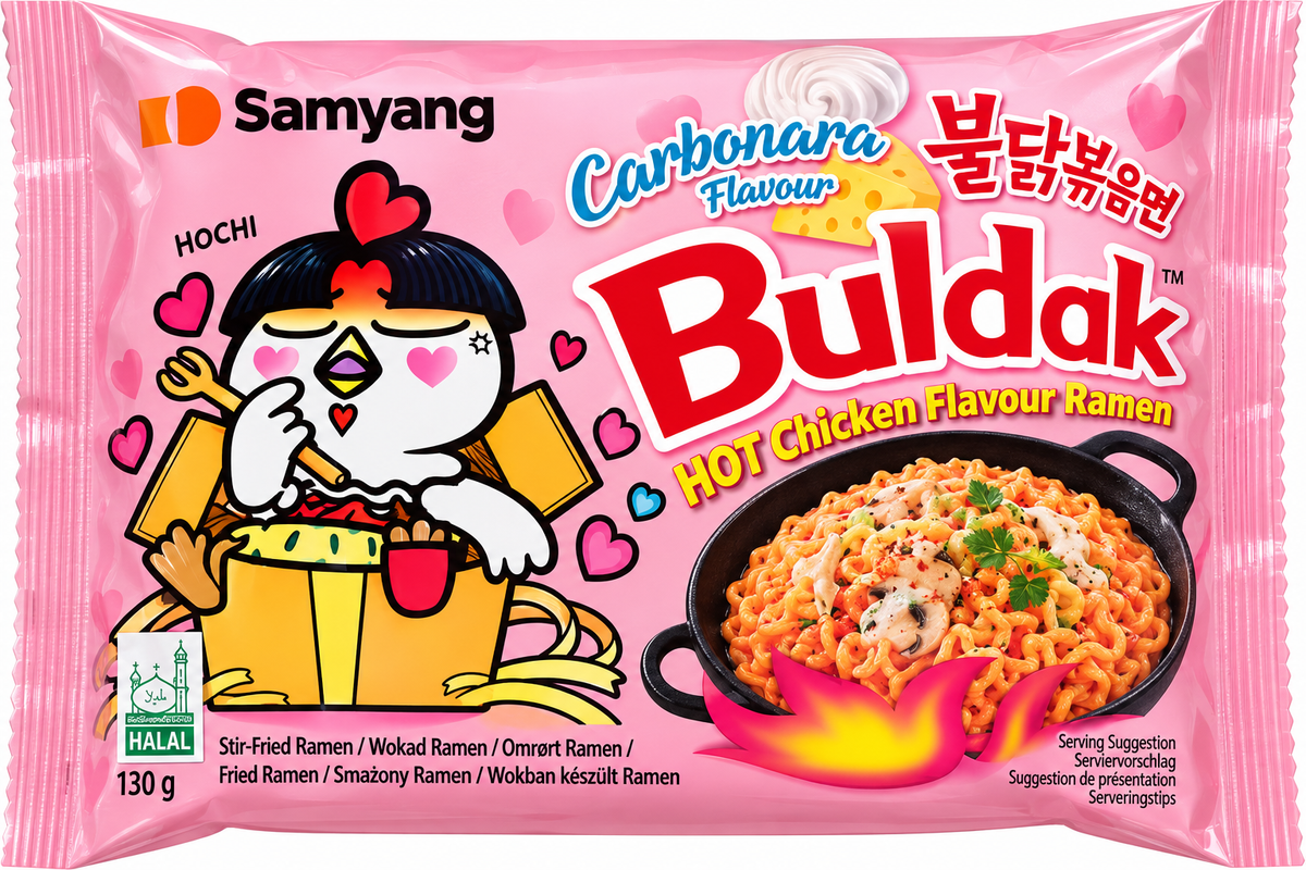 Samyang Buldak Snabbnudlar Carbonara 140g
