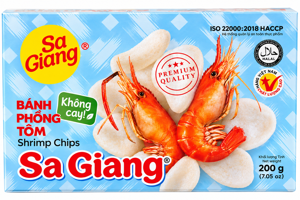 Sa Giang Råa Räkchips 200 g