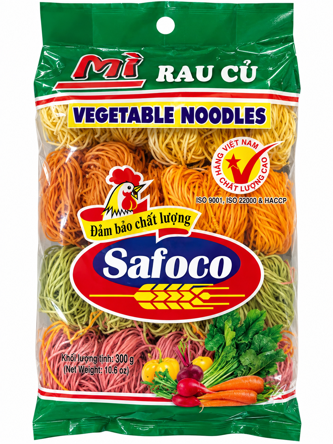 Grönsaksnudlar Safoco 500 g