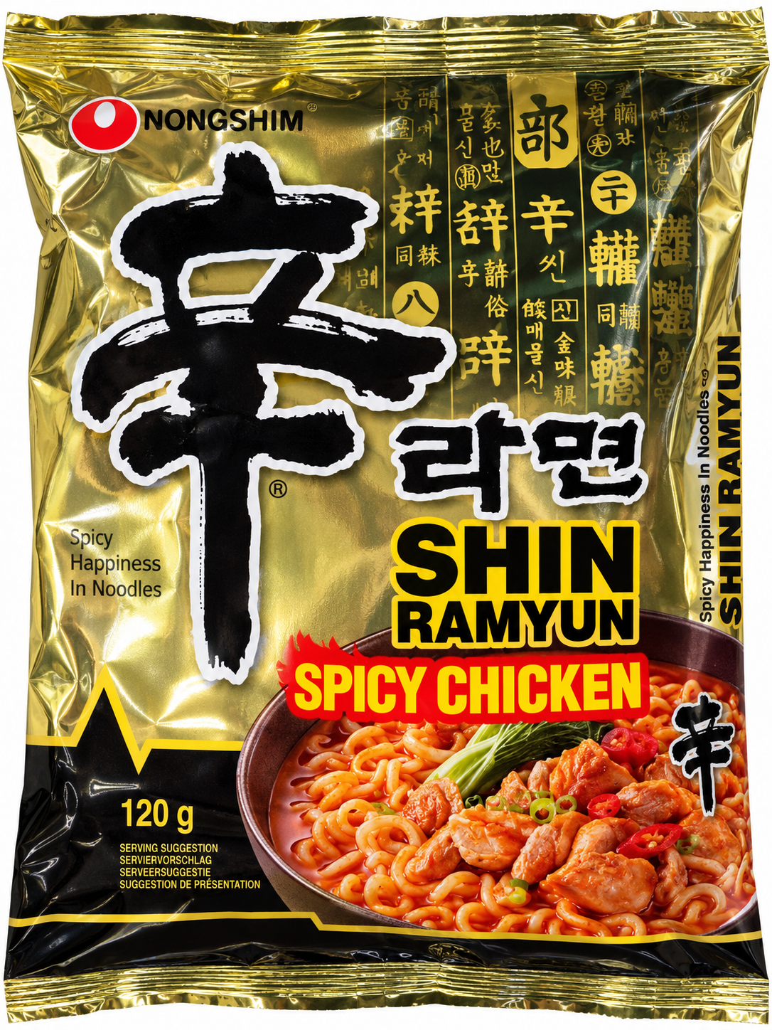 Nongshim Shin Ramyun (Spicy Chicken) – Koreanska Snabbnudlar