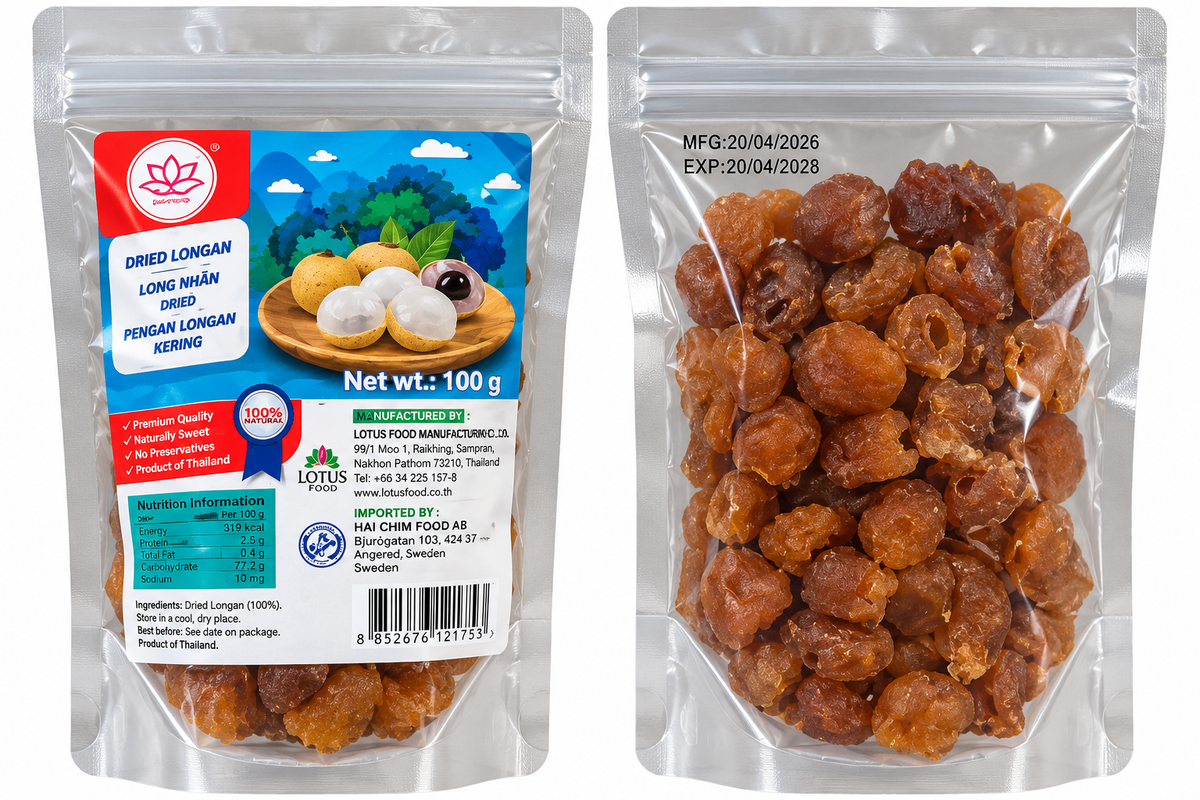 Lotus Kärnfri Torkad Longan 100 g