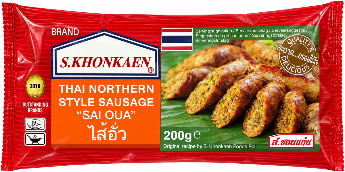 S.Khonkaen Korv Sai Qua SKK Fryst 200 g