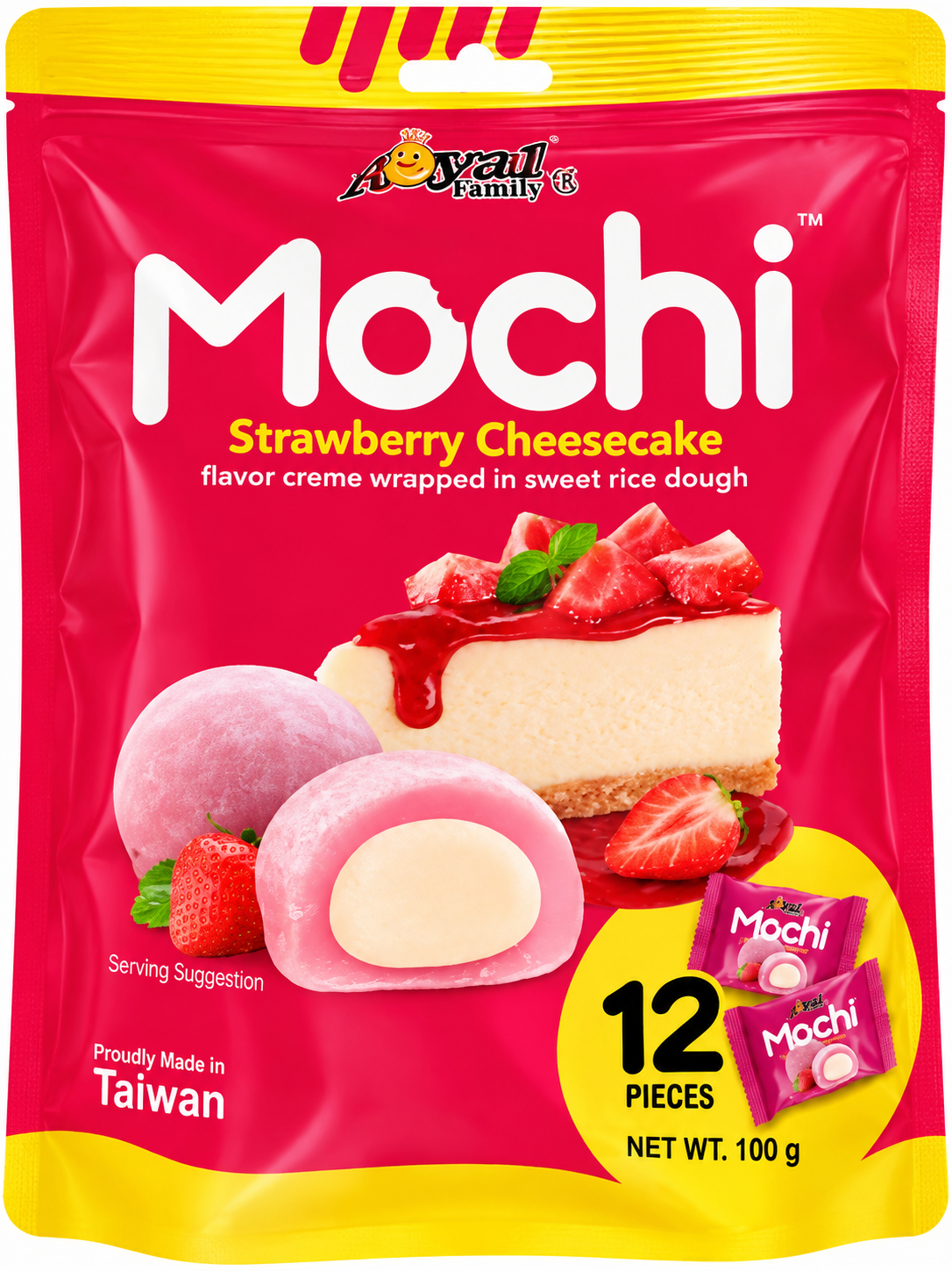 Royal Family Mochi Jordgubbscheesecake 180 g