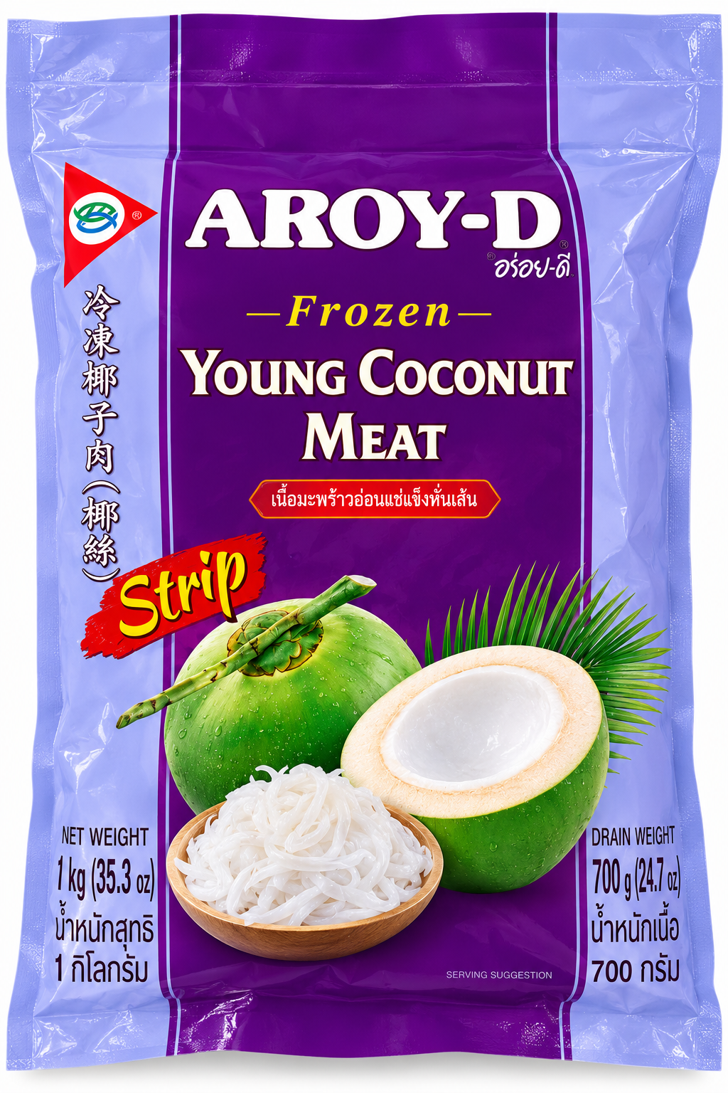 Riven Kokos Fryst 1 kg Aroy-D
