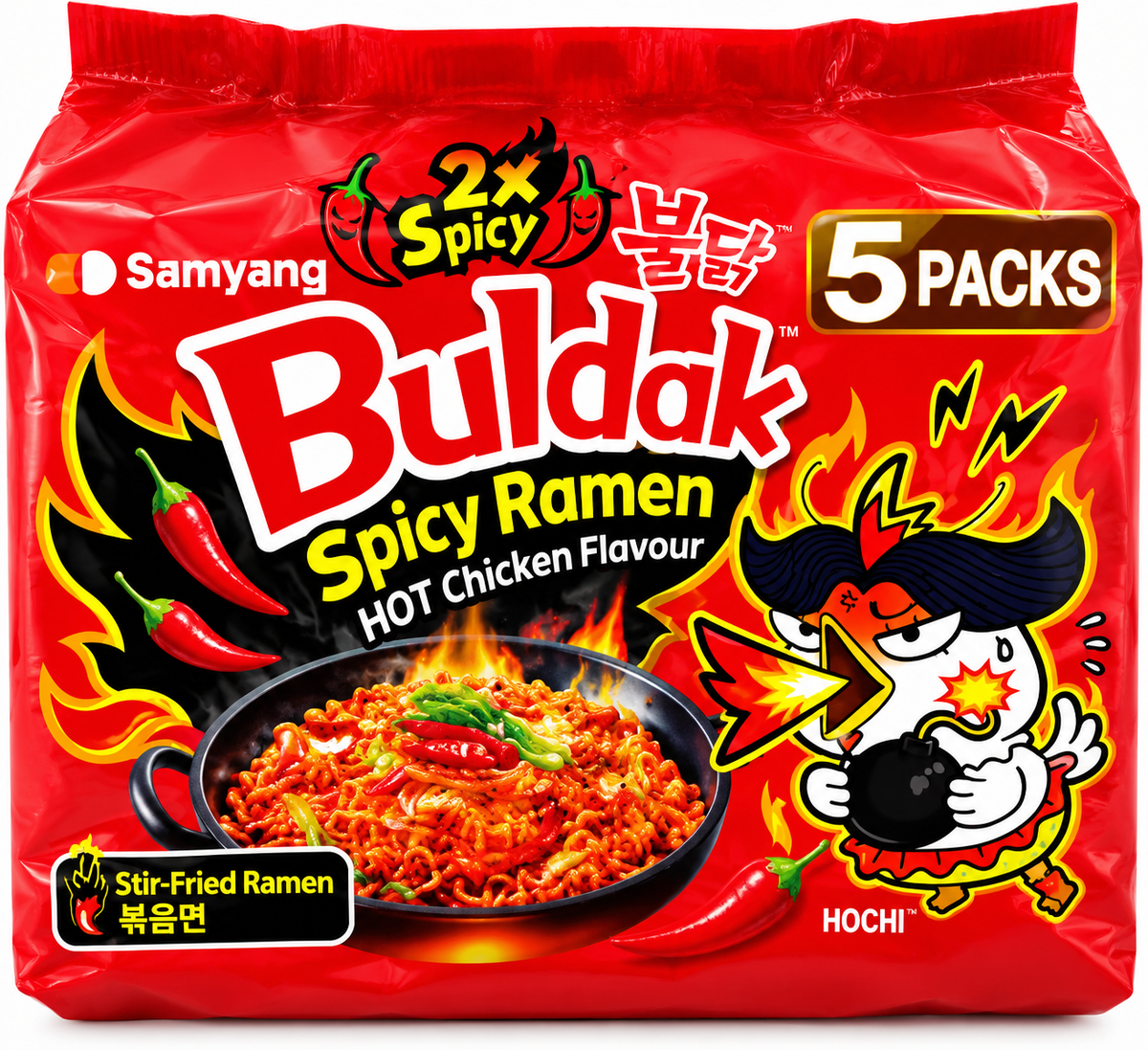 Samyang Snabbnudlar 2 x Spicy 5 x 140g