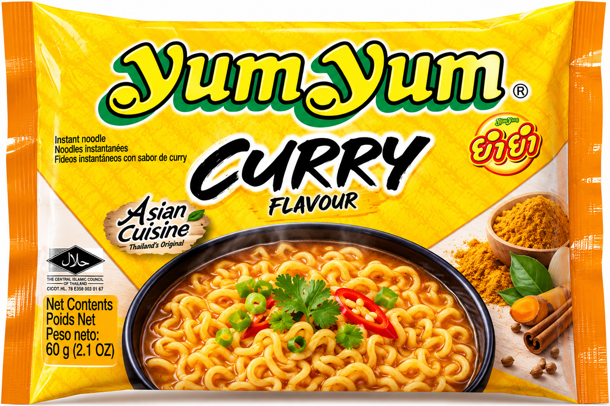 YumYum Snabbnudlar Currysmak 60 g