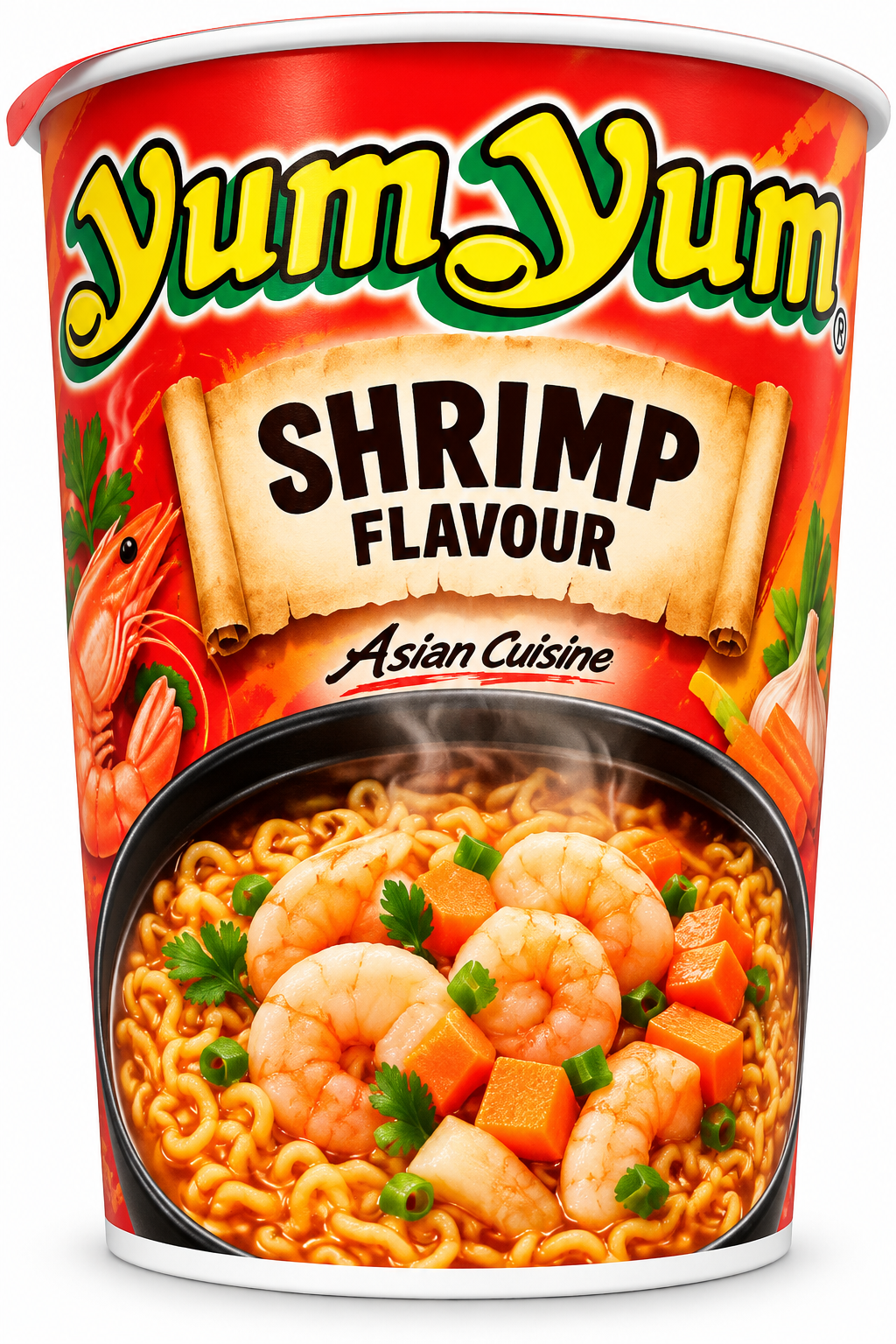 YumYum Snabbnudlar Räksmak 70 g CUP