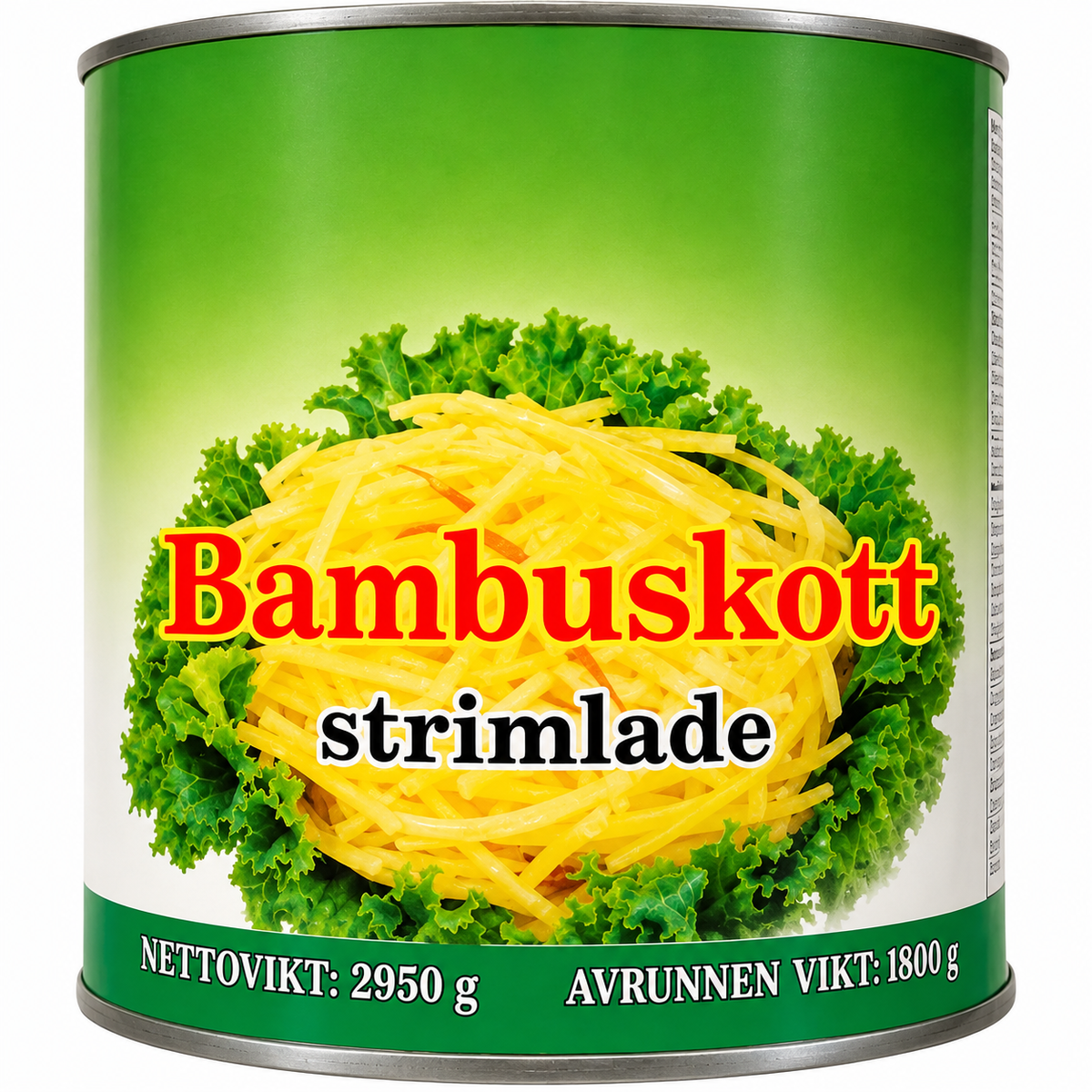 Bambuskott Strimlad Kina 2950 g