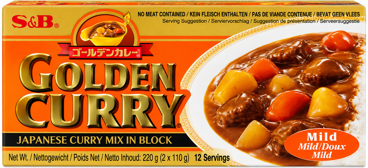 S&B Japansk Currymix Golden Mild 220 g