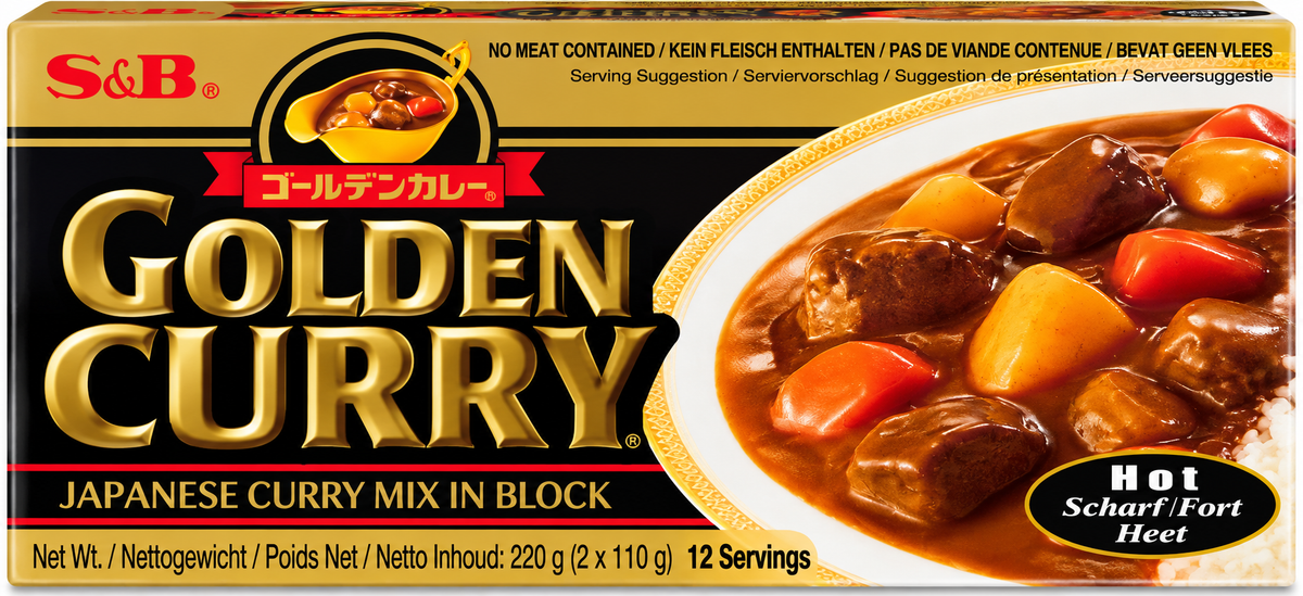 S&B Japansk Currymix Golden Hot 220 g