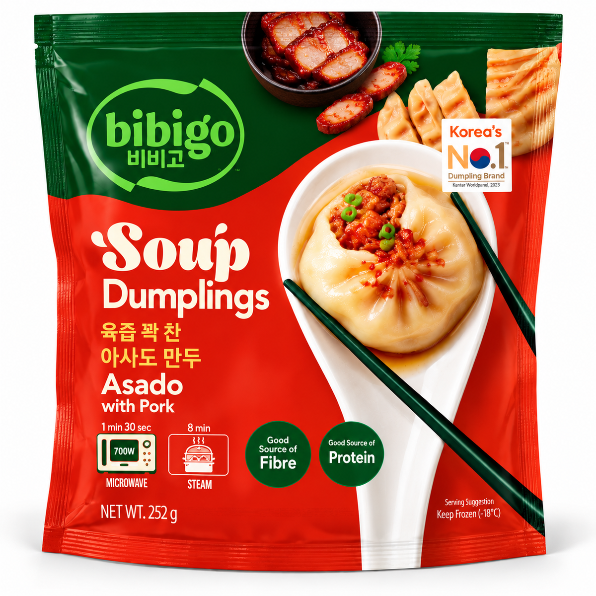 Bibigo Soup Dumplings Asado with Pork 252 g