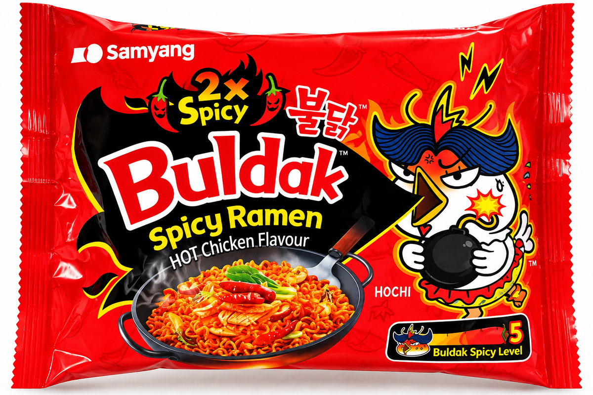 Samyang Snabbnudlar 2x Spicy (140 g)