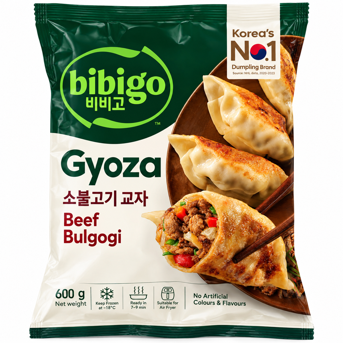 Bibigo Gyoza Beef Bulgogi – Gross Pack 10 × 600 g