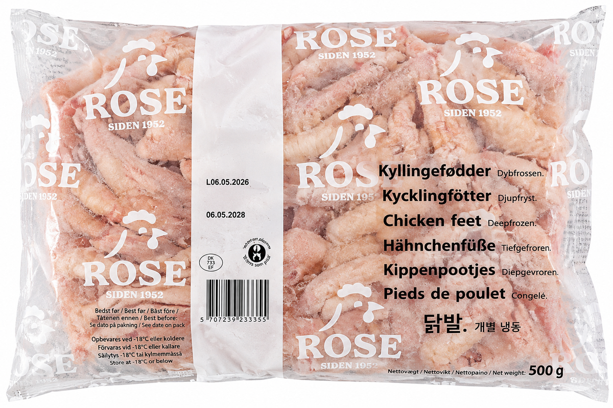 Kycklingfötter Frysta 1 kg