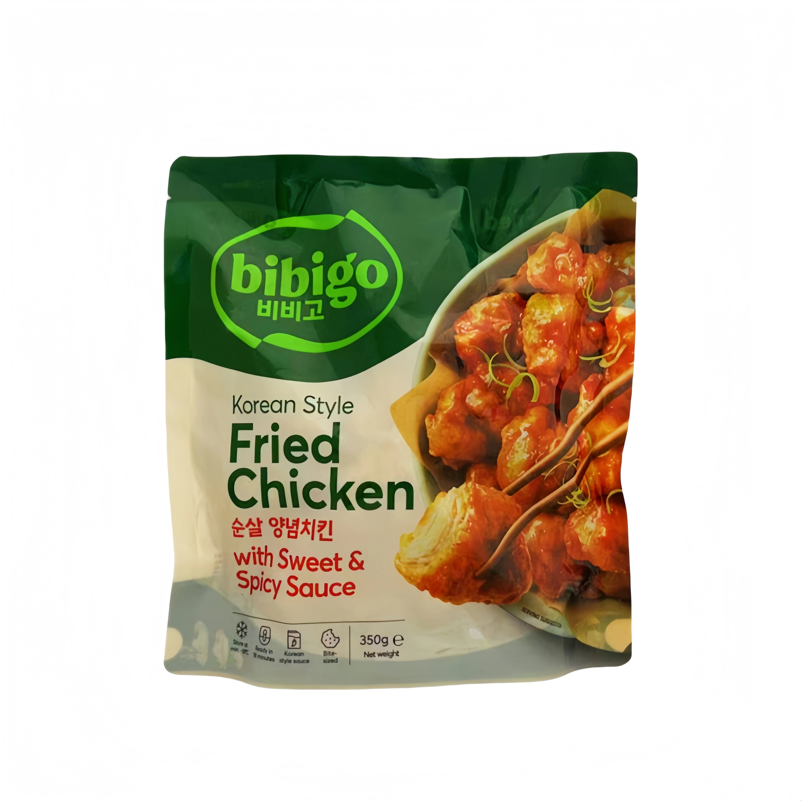 Bibigo Korean Style Fried Chicken Sweet & Spicy Frysta 350g