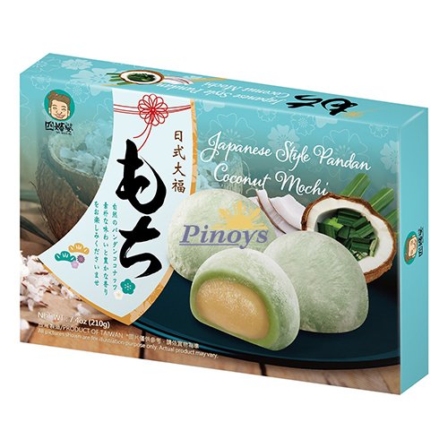 Mochi Coconut Pandan Rice Cake 210g