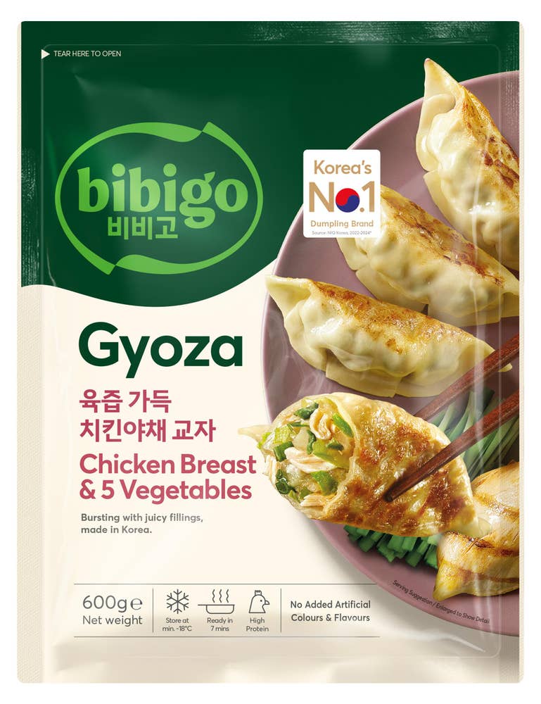 Bibigo Gyoza Dumplings Chicken & Vegetable Frysta 600g