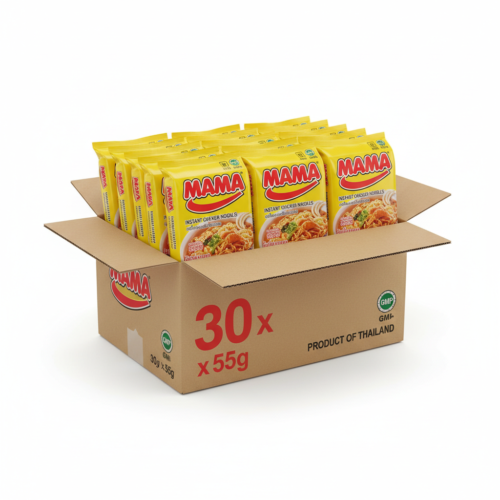 MAMA Snabbnudlar Kyckling Storpack 30 x 55g