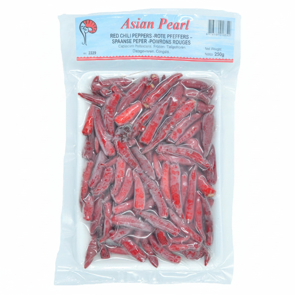 Röd Chili Frysta 250g