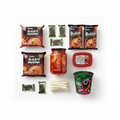 K-Food Startpaket med Shin Ramyun, Buldak, kimchi, gochujang och tteokbokki