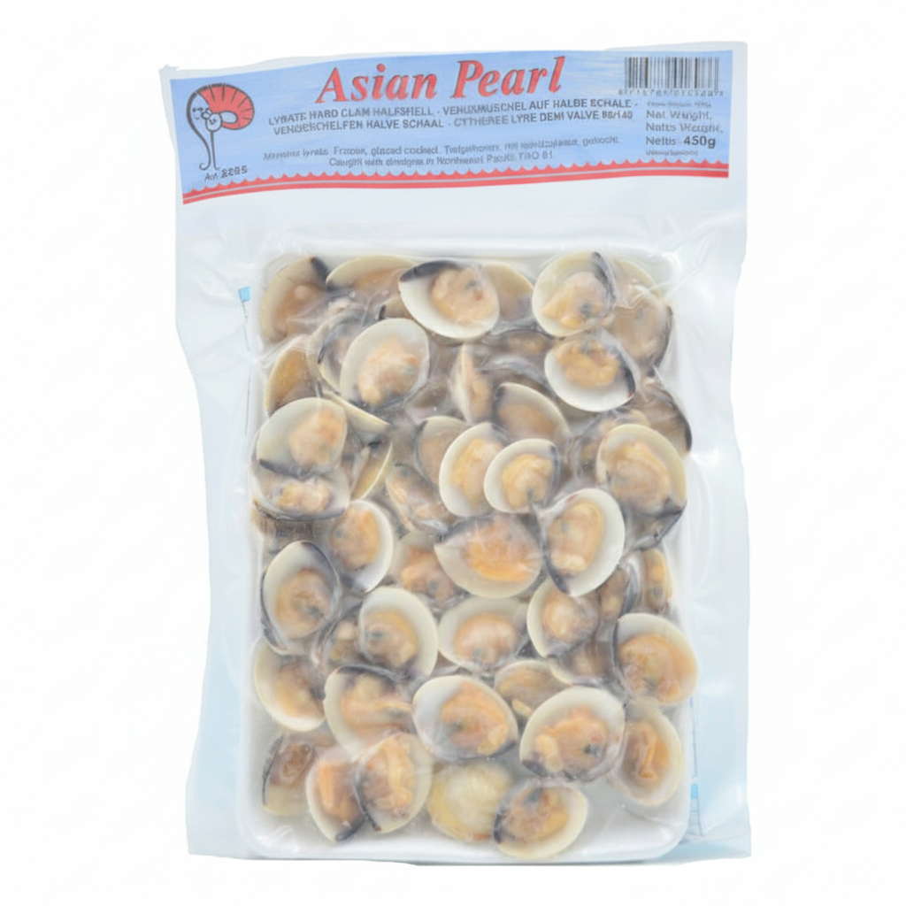 Vita Musslor 1/2 Skal Frysta 450 g
