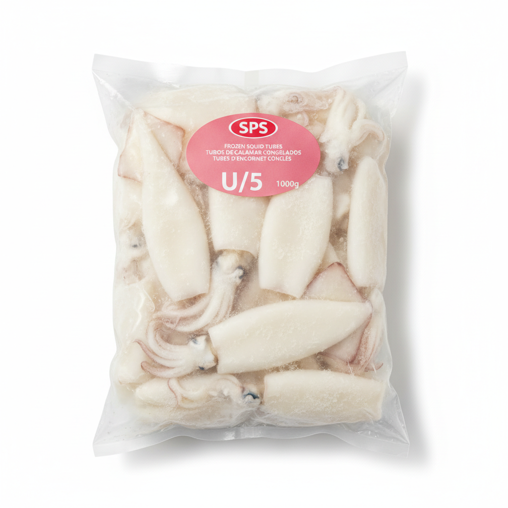 Bläckfisk i Tub U5 Fryst 1 kg SPS Gigas