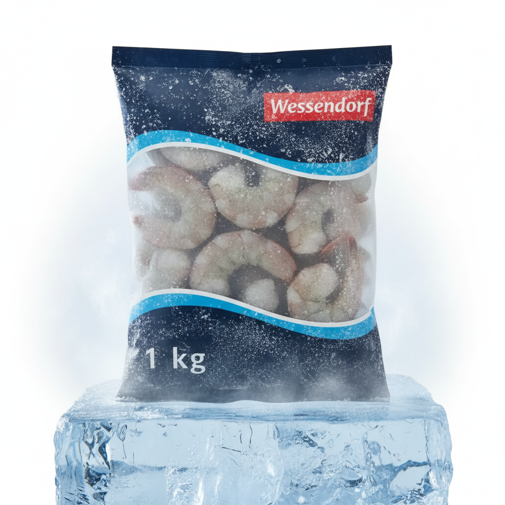 Wessendorf Räkor utan skal 26-30 Vannamei IQF Frysta 1 kg