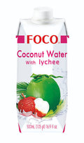 Foco Kokosvatten 100% Litchi 500ml