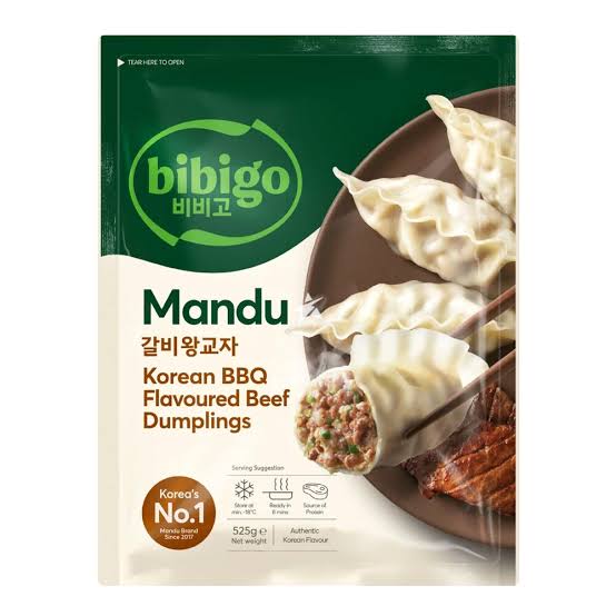 Bibigo Mandu Korean BBQ Biff Frysta 525g