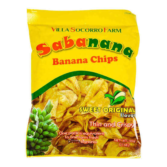 Sabanana Banana Chips Sweet Original 30 g