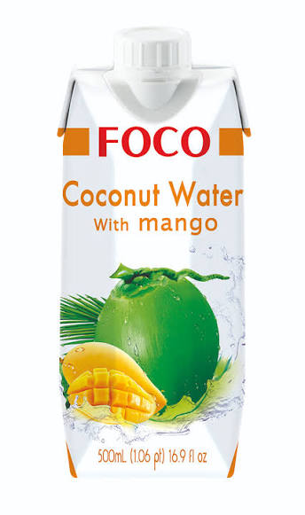 Foco Kokosvatten 100% Mango 500ml
